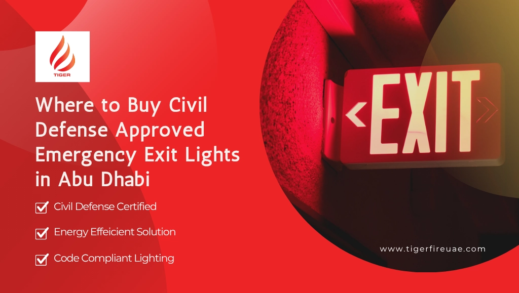 Where to Buy Civil Defense Approved Emergency Exit Lights in Abu Dhabi